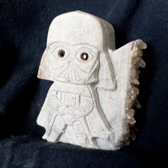 Other - Gemstone healing stone carved out of Quartz  one of a kind Quartz stormtrooper